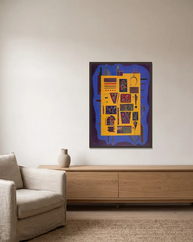 Conglomerate, Wassily Kandinsky v rámu na stěně