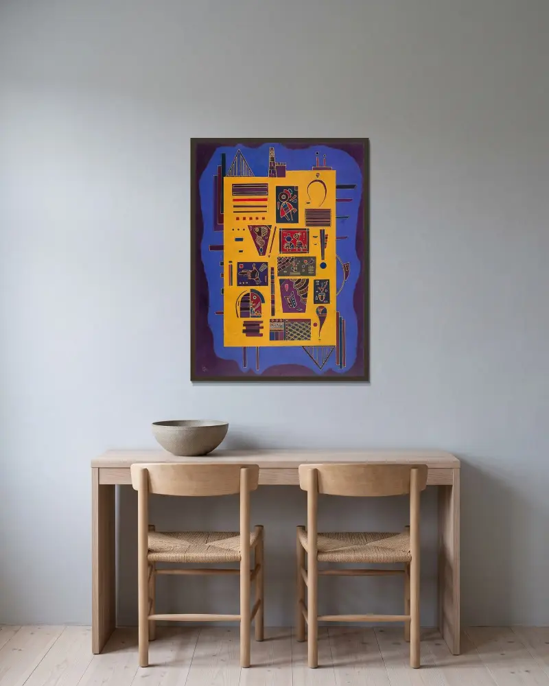 Conglomerate, Wassily Kandinsky v rámu na stěně