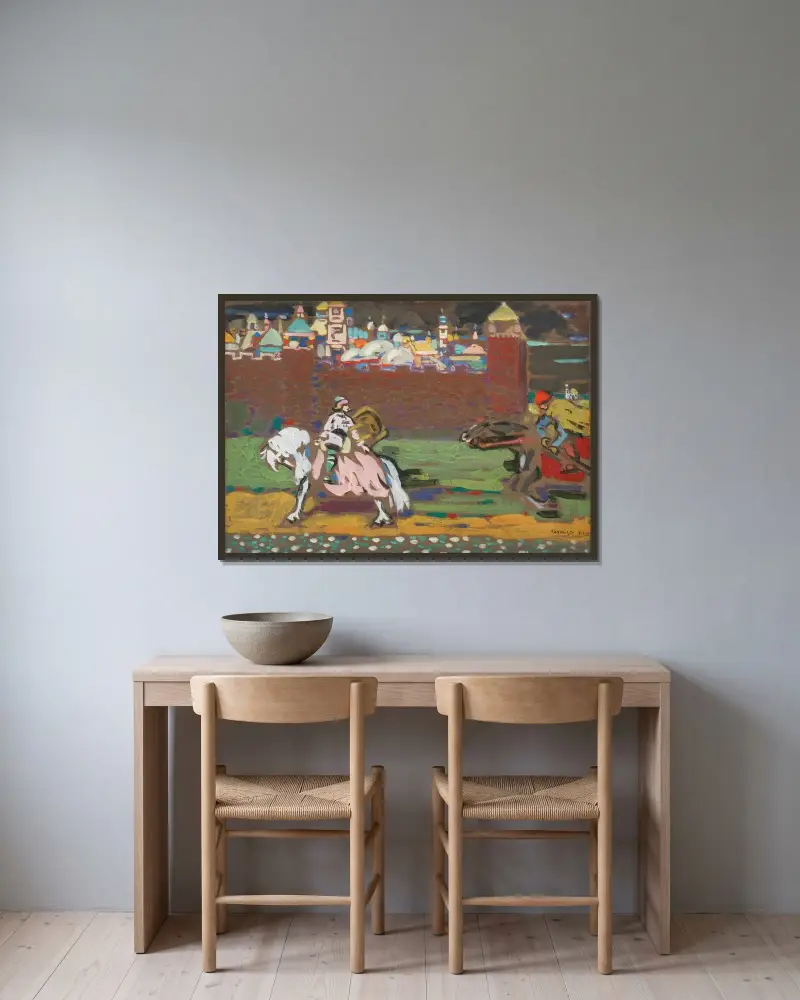 Krzyżowcy, Wassily Kandinsky w ramie na ścianie