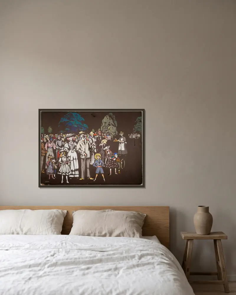 Widzowie, Wassily Kandinsky w ramie na ścianie