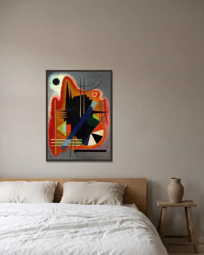 Einige Spitzen, Wassily Kandinsky w ramie na ścianie
