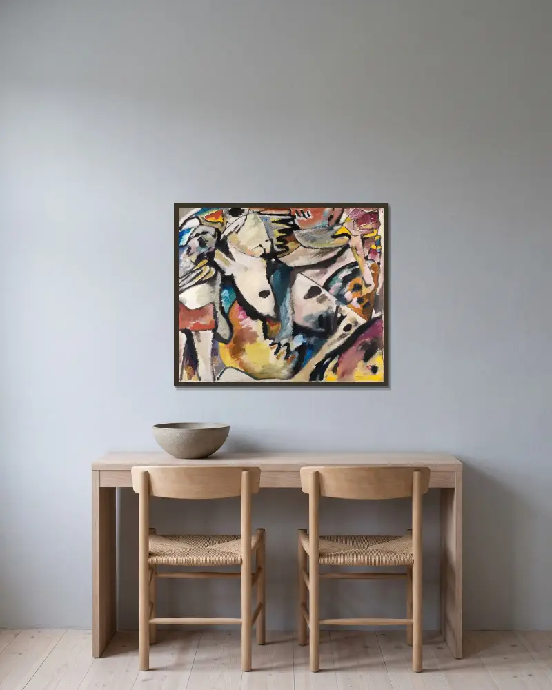 Improvizacja 13, Wassily Kandinsky w ramie na ścianie
