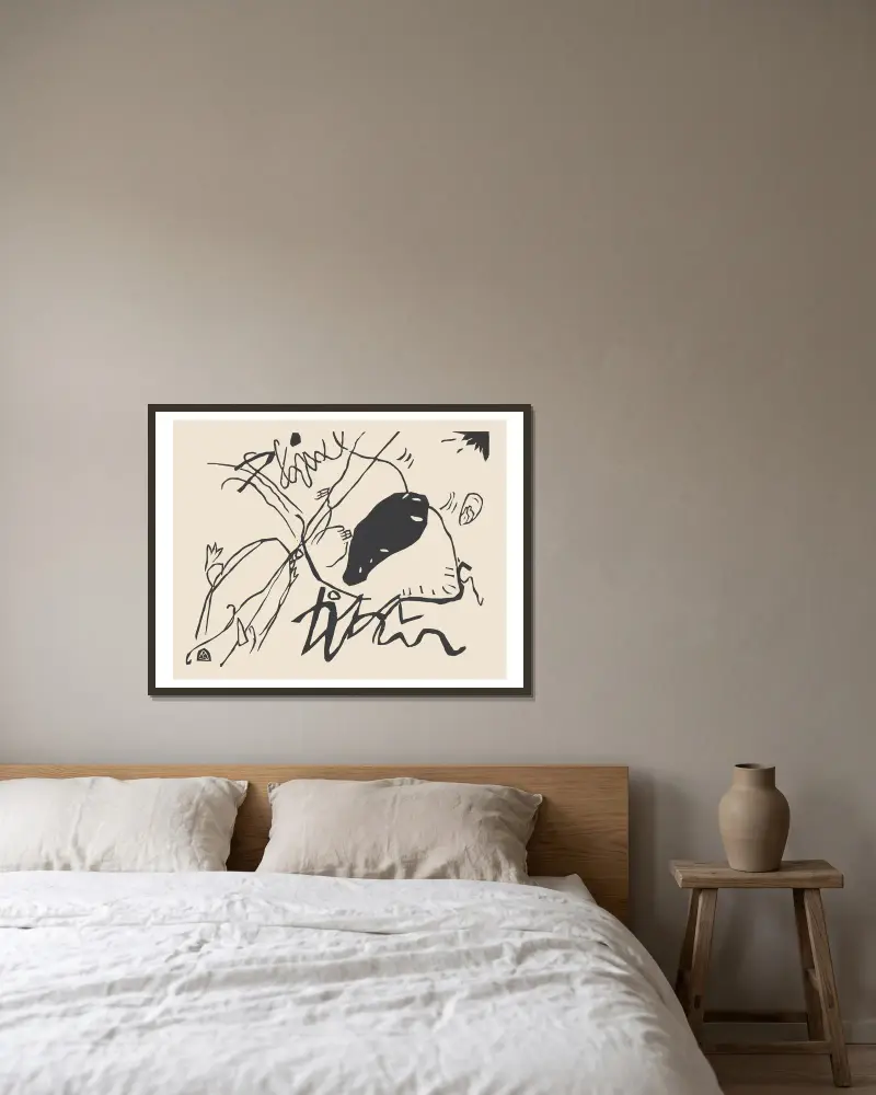 Klänge Pl.02, Wassily Kandinsky w ramie na ścianie