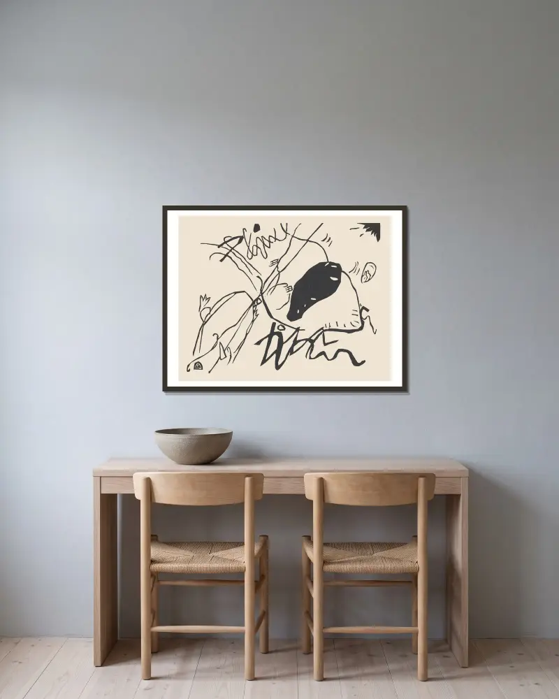 Klänge Pl.02, Wassily Kandinsky w ramie na ścianie