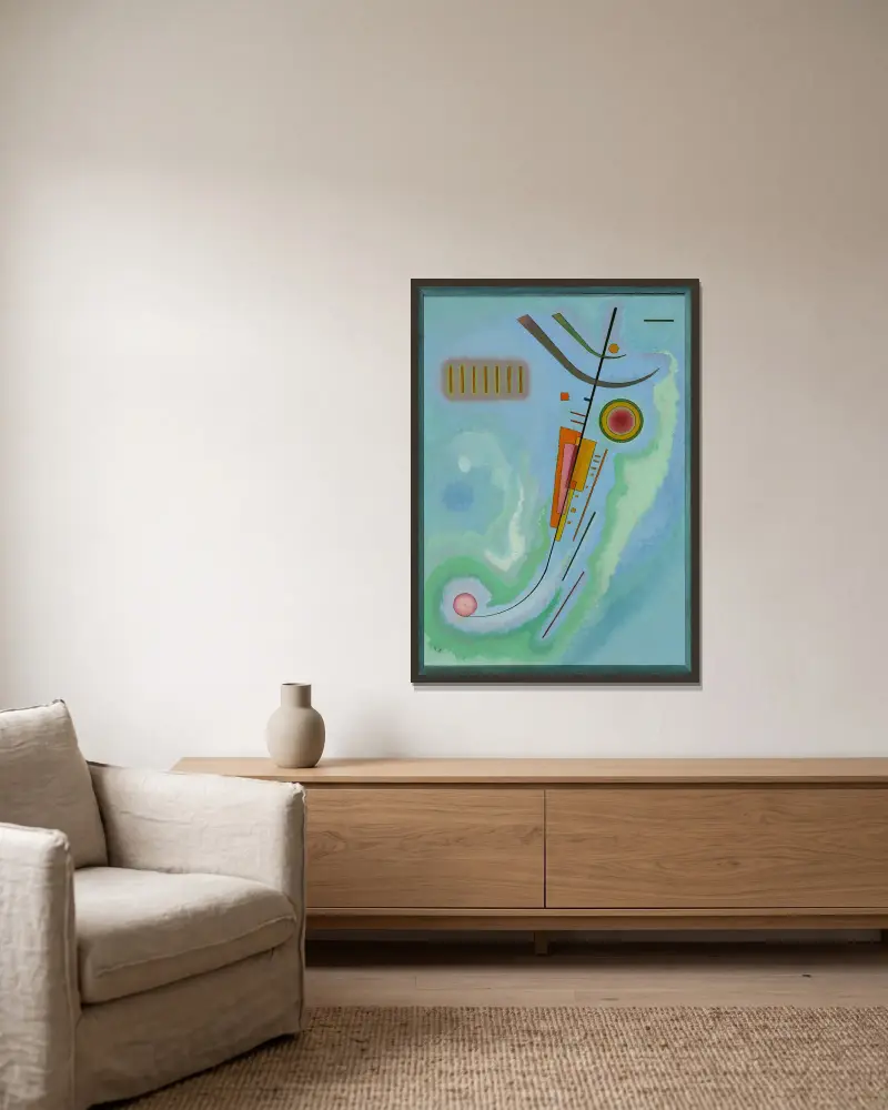 Lekkość, Wassily Kandinsky w ramie na ścianie