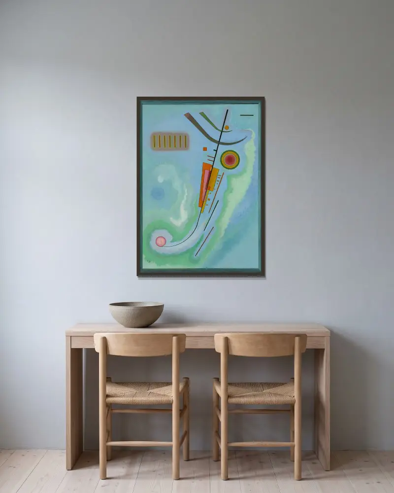 Lekkość, Wassily Kandinsky w ramie na ścianie