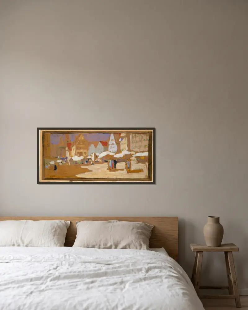 Tržiště, Wassily Kandinsky v rámu na stěně