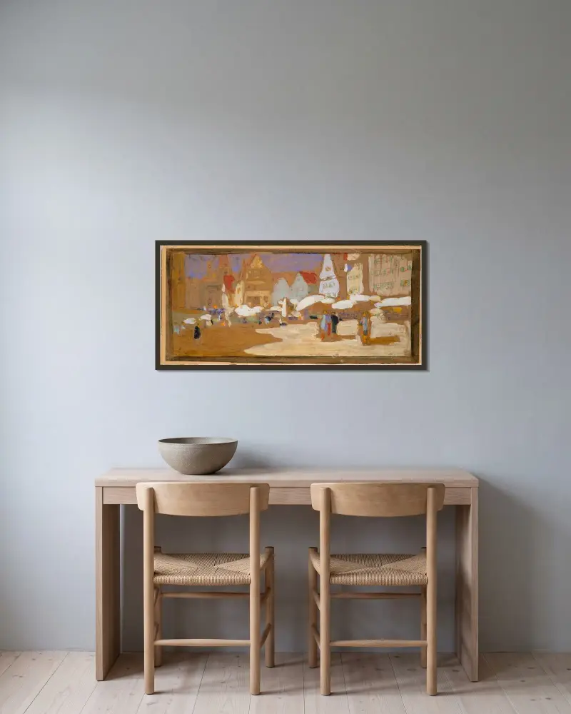 Tržiště, Wassily Kandinsky v rámu na stěně