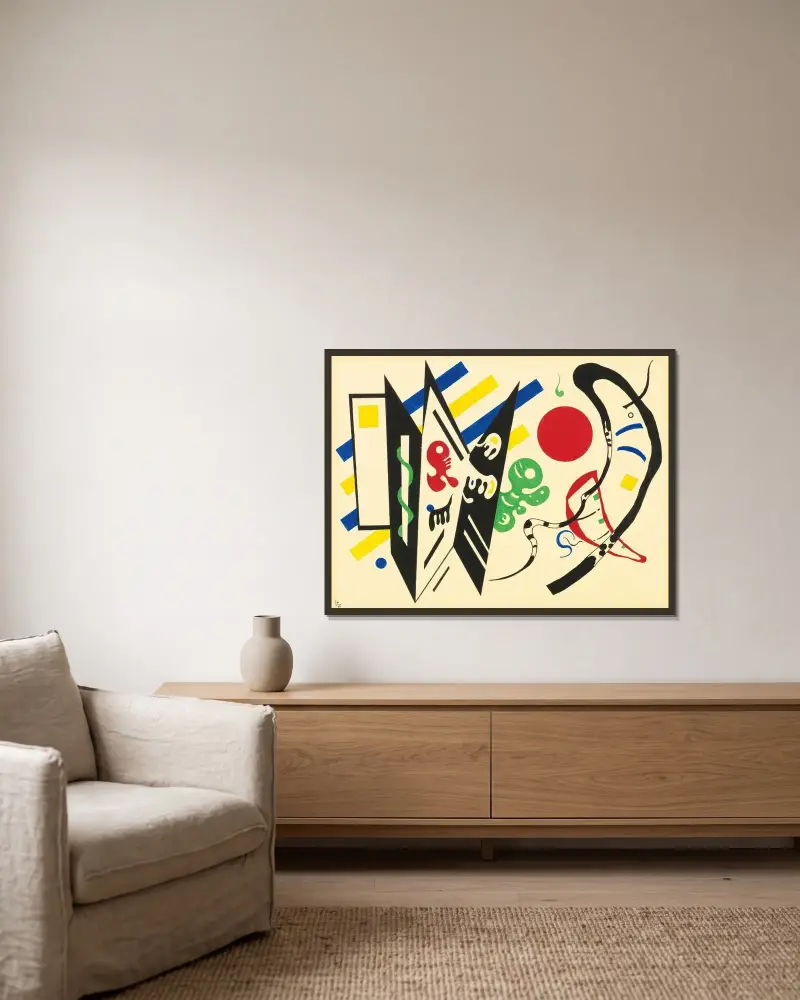 Réciproque, Wassily Kandinsky w ramie na ścianie