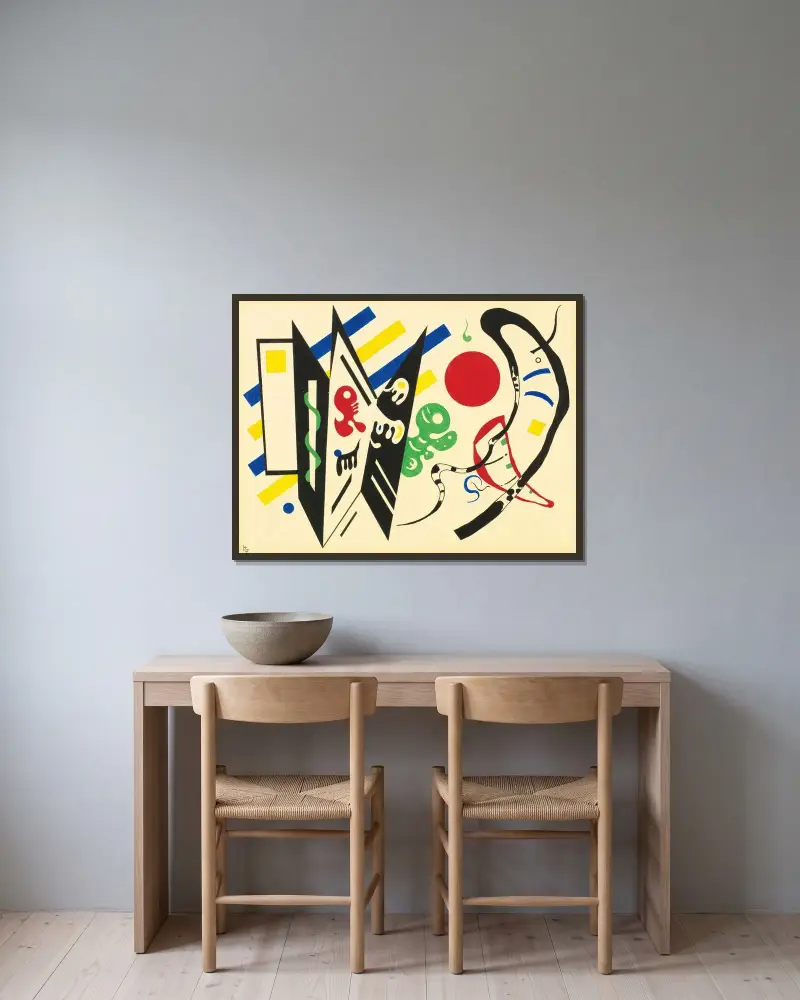 Réciproque, Wassily Kandinsky w ramie na ścianie