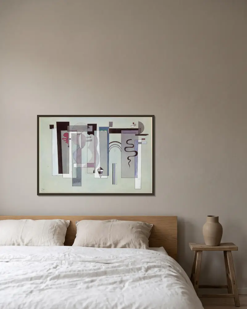 Reunited Surfaces, Wassily Kandinsky v rámu na stěně