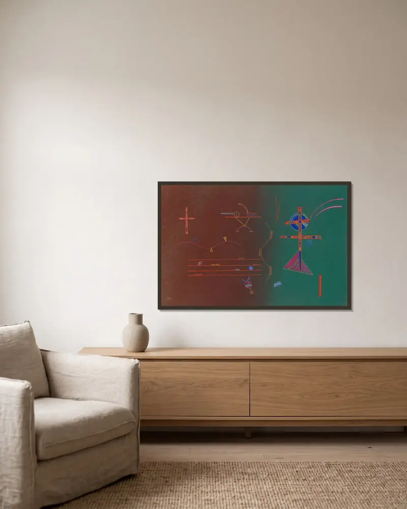 Sachte, Wassily Kandinsky w ramie na ścianie