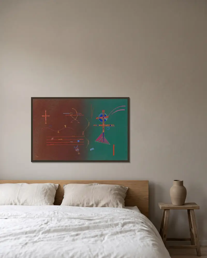 Sachte, Wassily Kandinsky w ramie na ścianie