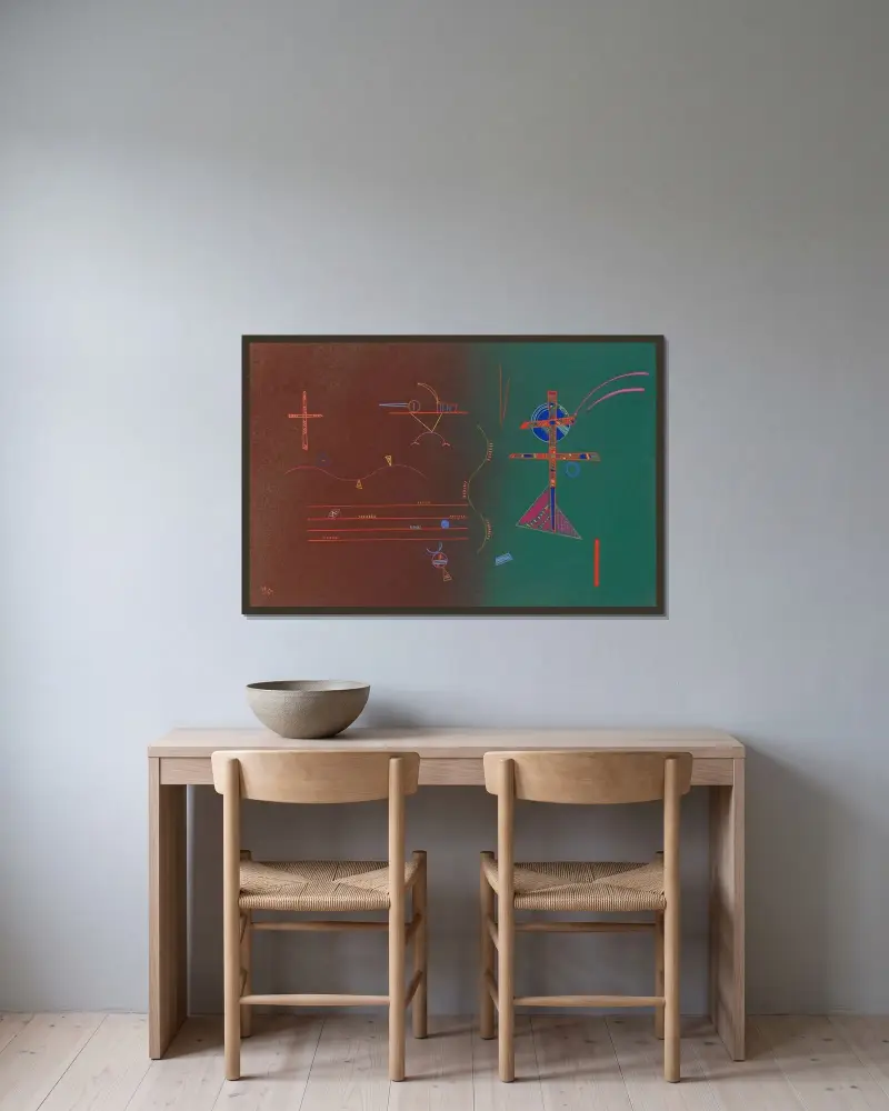 Sachte, Wassily Kandinsky w ramie na ścianie
