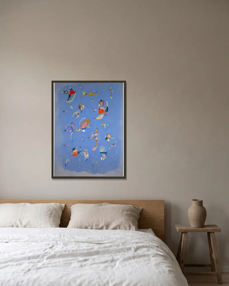 Błękit nieba, Wassily Kandinsky w ramie na ścianie