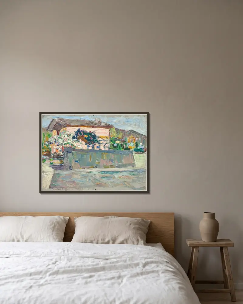 Wiosna w okolicach Augsburga, Wassily Kandinsky w ramie na ścianie