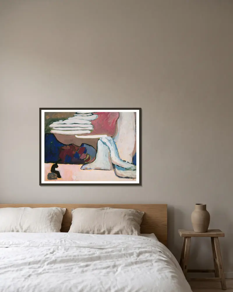 Studium do Schwarz und Weiss, Wassily Kandinsky w ramie na ścianie