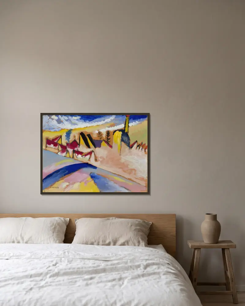 Studium do „Zimy nr II”, Wassily Kandinsky w ramie na ścianie