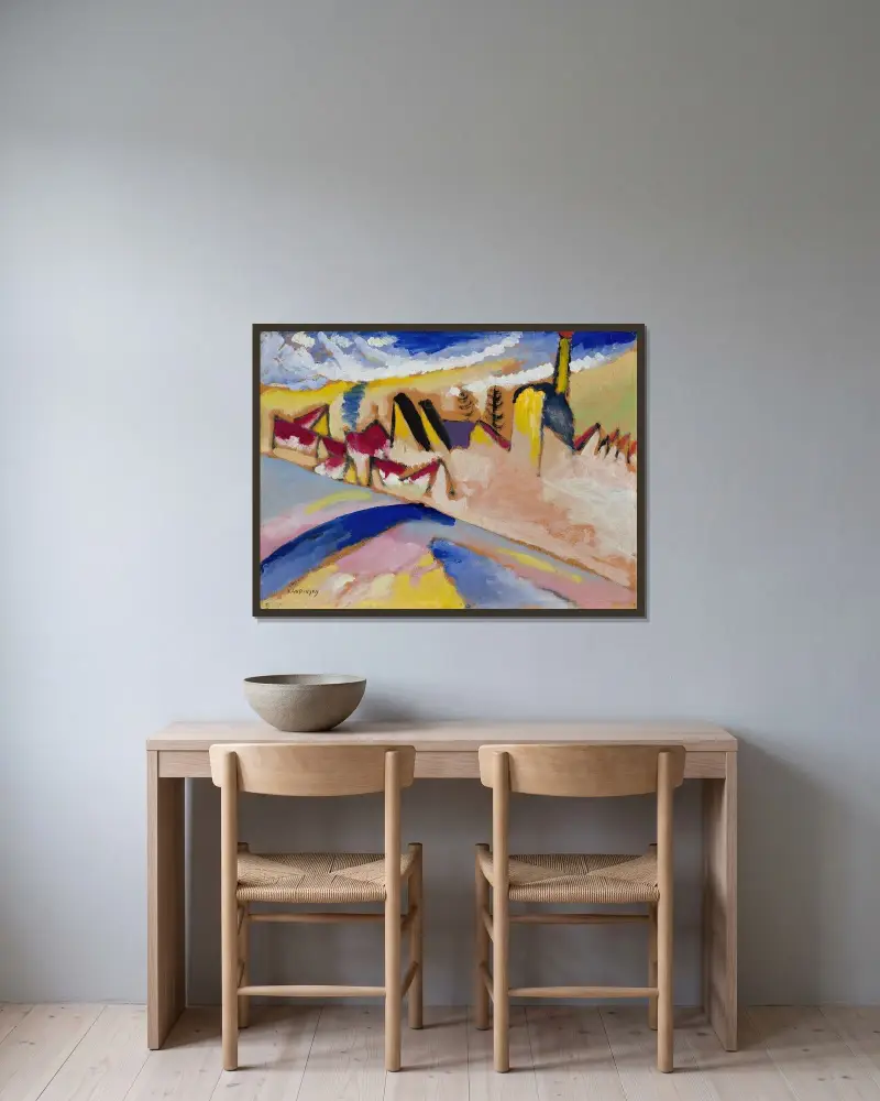 Studium do „Zimy nr II”, Wassily Kandinsky w ramie na ścianie