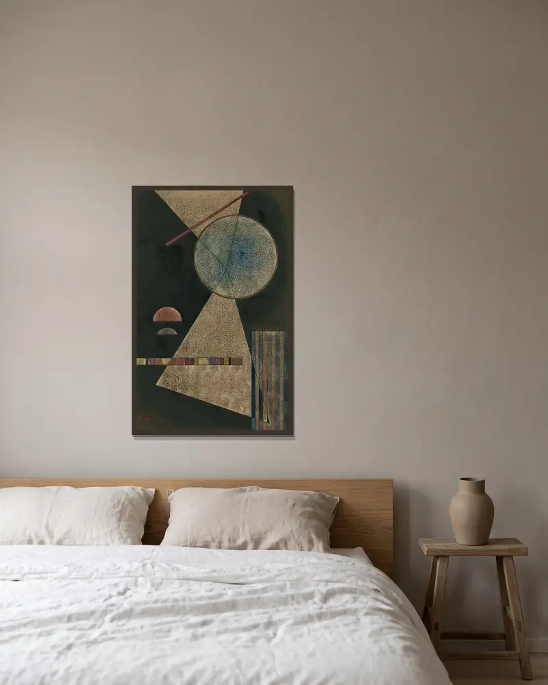 Miejsce spotkań, Wassily Kandinsky w ramie na ścianie