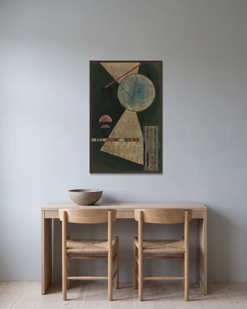Miejsce spotkań, Wassily Kandinsky w ramie na ścianie