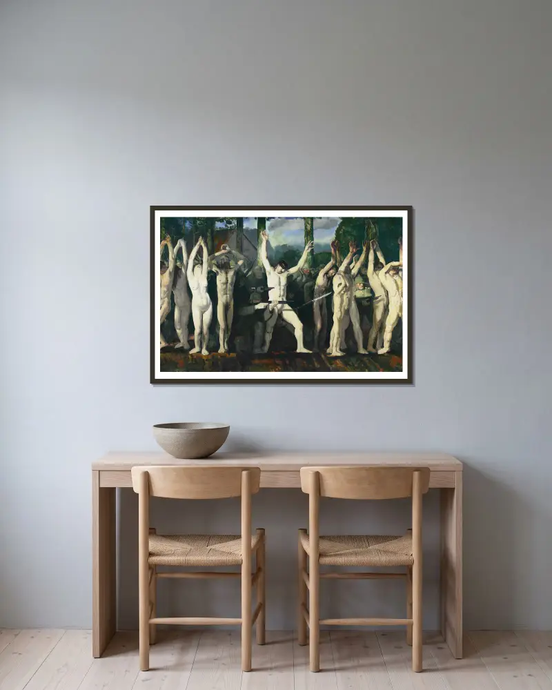 Barikáda, George Wesley Bellows v rámu na stěně