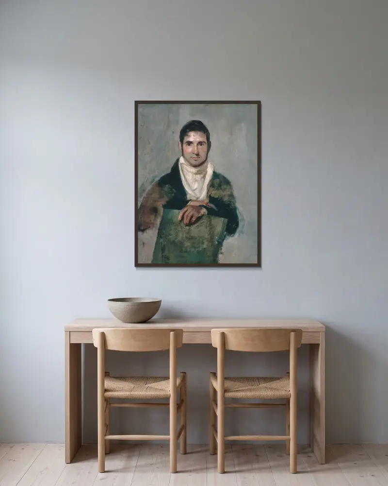 Alexander Anderson av John Wesley Jarvis inramad på en vägg