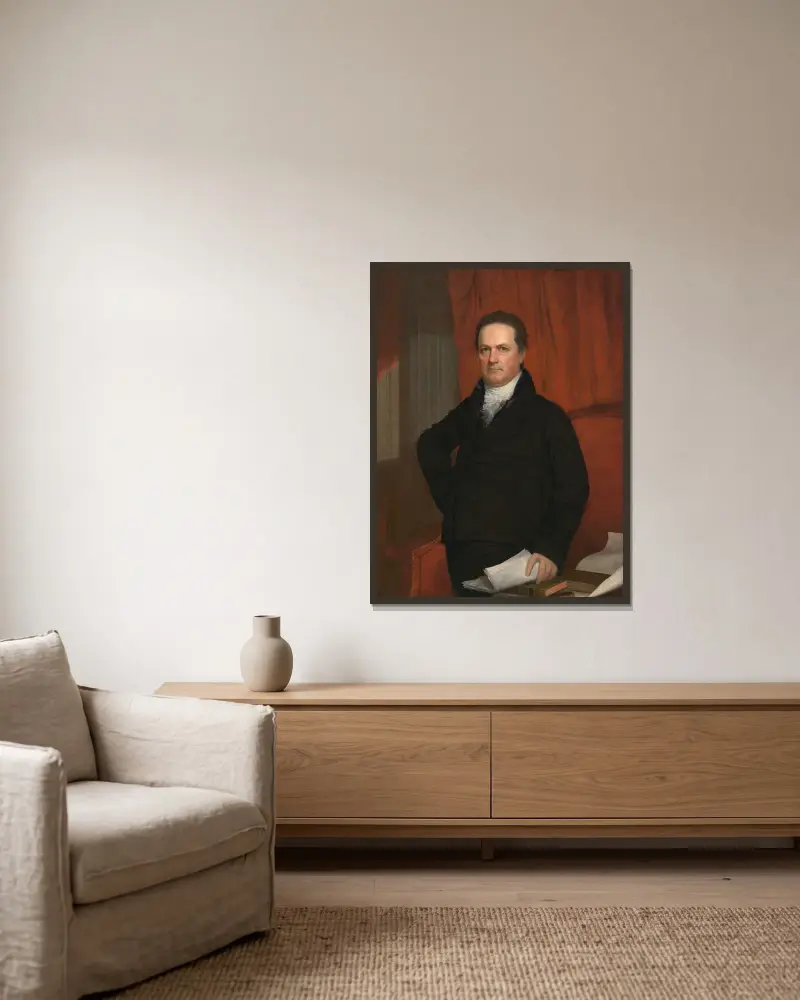 DeWitt Clinton von John Wesley Jarvis gerahmt an einer Wand