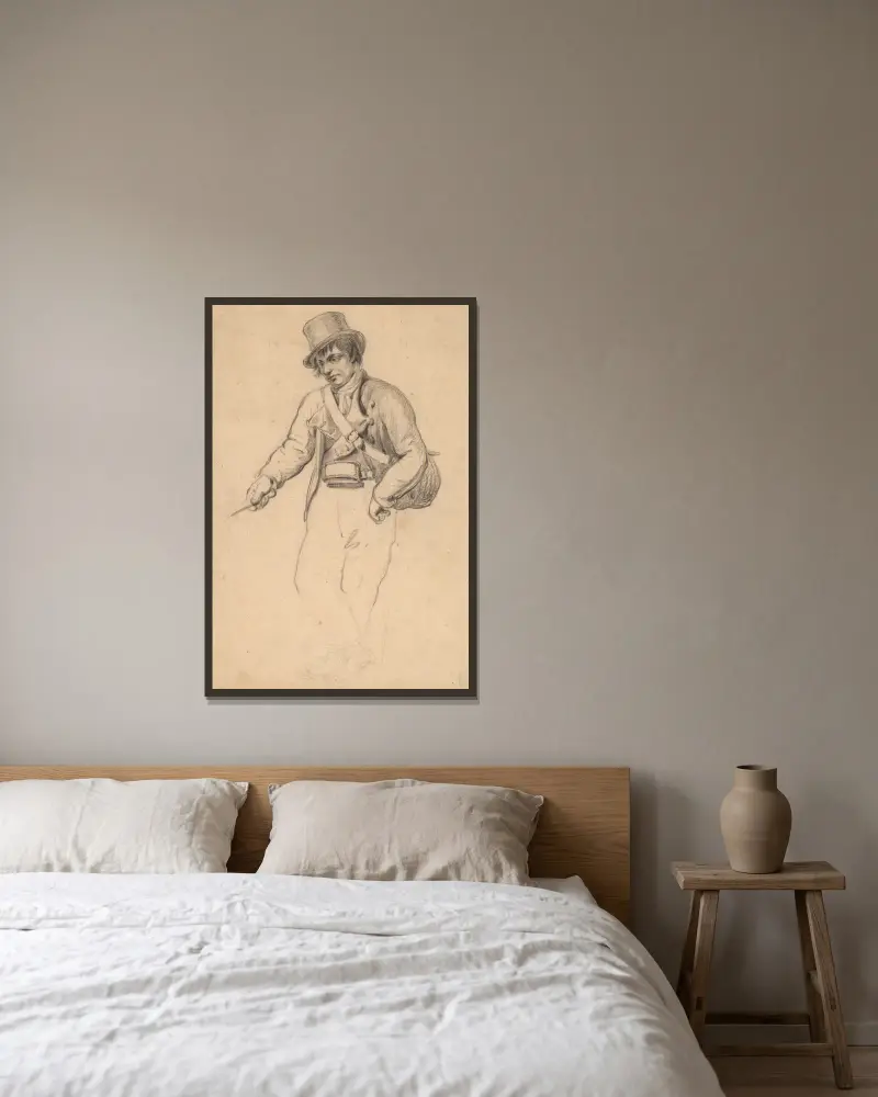 Irischer Fischer von John Wesley Jarvis gerahmt an einer Wand