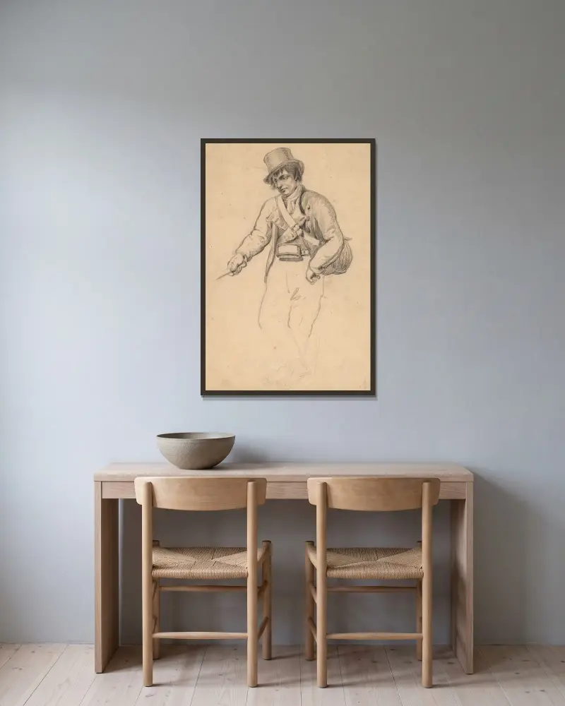 Irischer Fischer von John Wesley Jarvis gerahmt an einer Wand