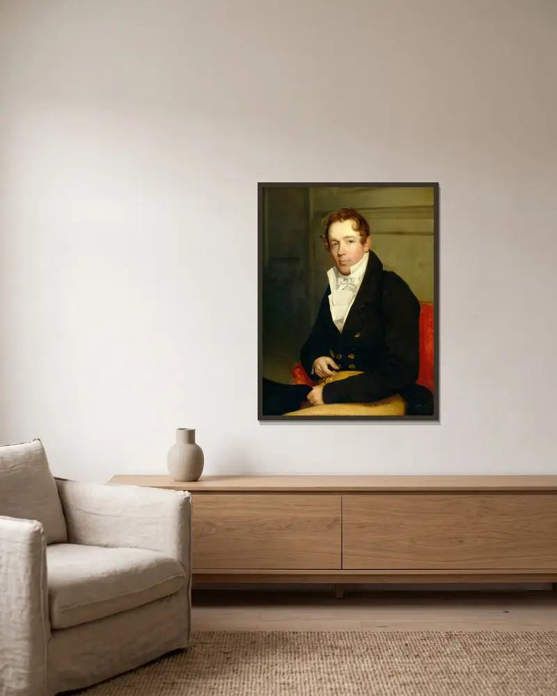 Jacob Houseman von John Wesley Jarvis gerahmt an einer Wand