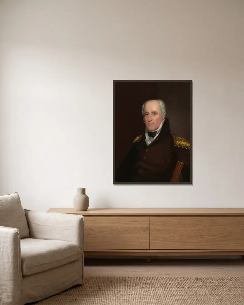 John Armstrong von John Wesley Jarvis gerahmt an einer Wand