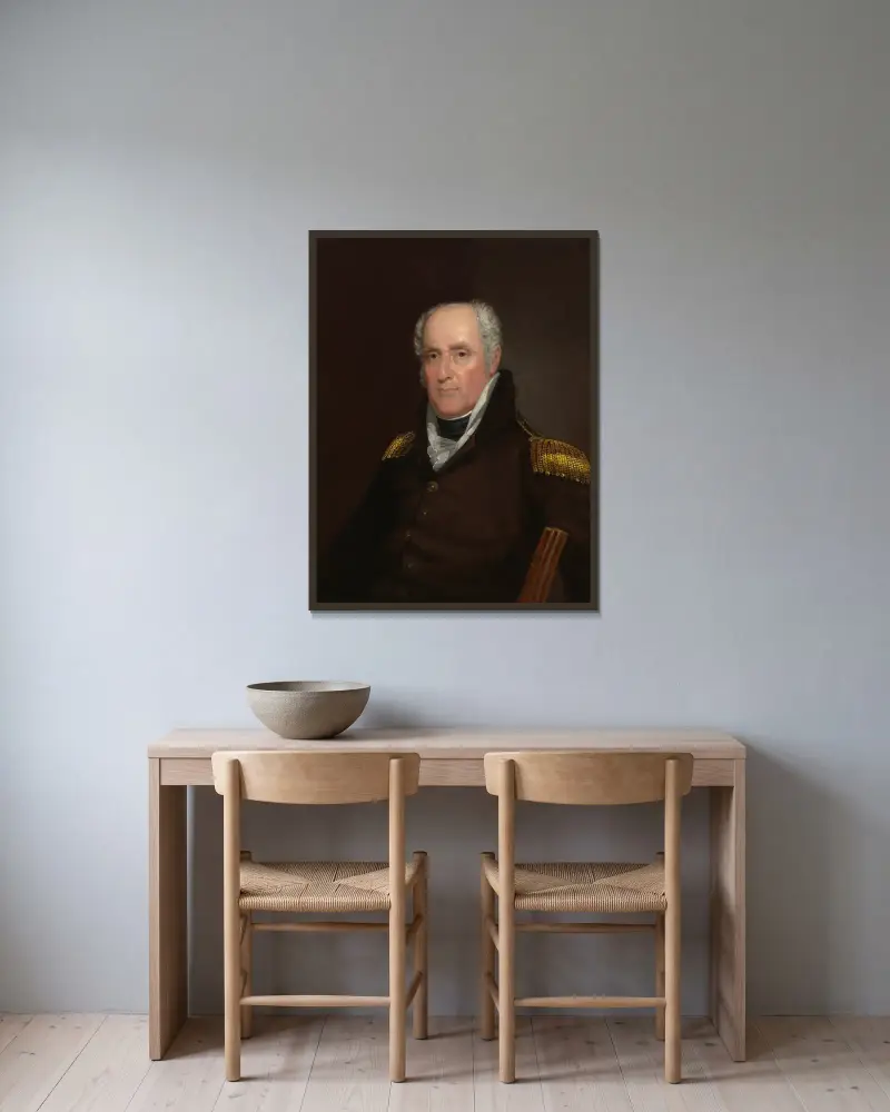 John Armstrong von John Wesley Jarvis gerahmt an einer Wand