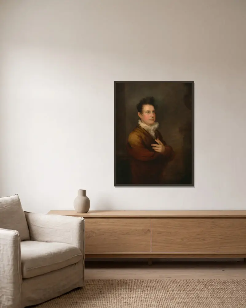 John Howard Payne von John Wesley Jarvis gerahmt an einer Wand
