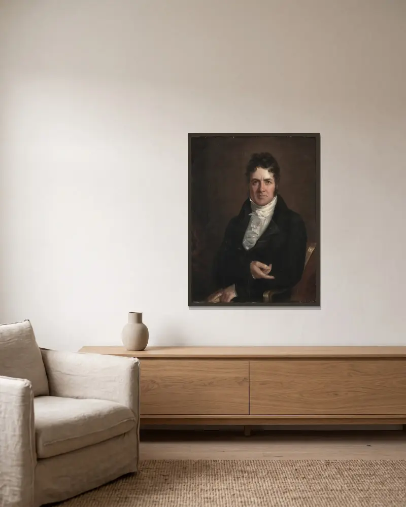 Thomas Abthorpe Cooper von John Wesley Jarvis gerahmt an einer Wand