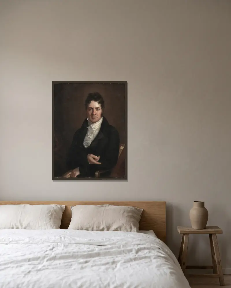 Thomas Abthorpe Cooper von John Wesley Jarvis gerahmt an einer Wand