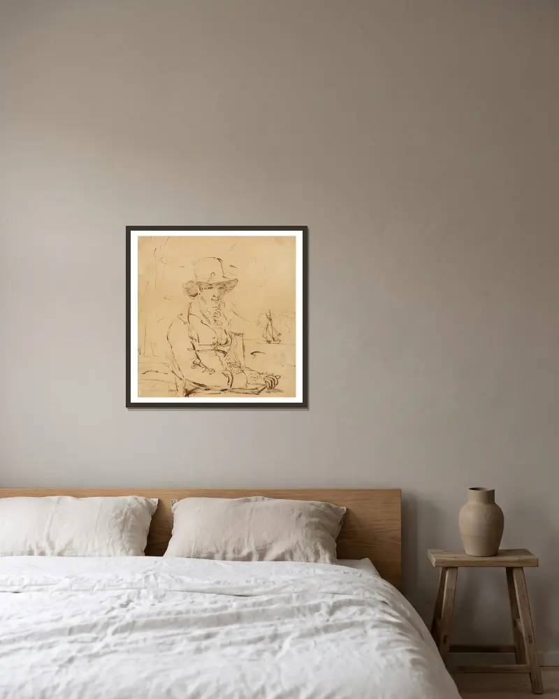 Washington Irving von John Wesley Jarvis gerahmt an einer Wand