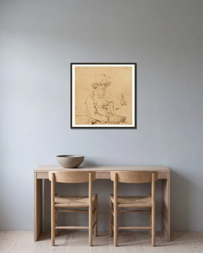 Washington Irving von John Wesley Jarvis gerahmt an einer Wand