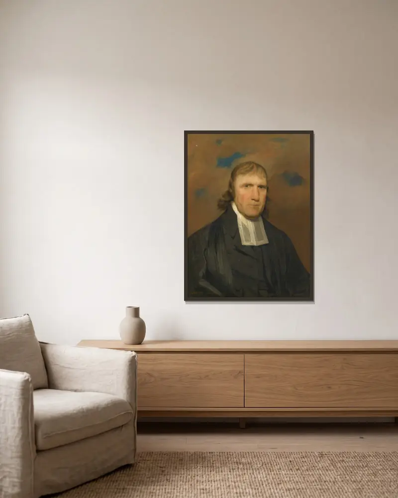 William Linn av John Wesley Jarvis inramad på en vägg
