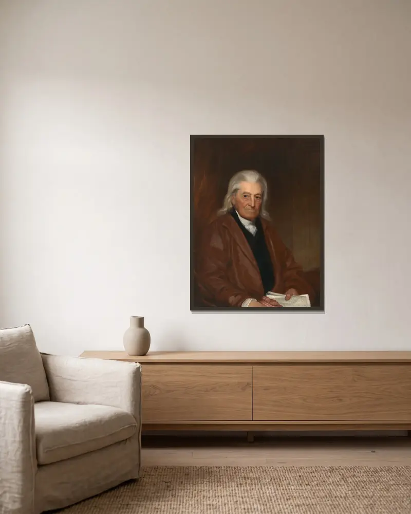 William Samuel Johnson von John Wesley Jarvis gerahmt an einer Wand