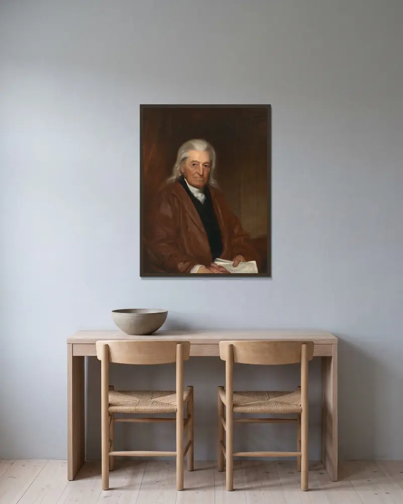 William Samuel Johnson von John Wesley Jarvis gerahmt an einer Wand
