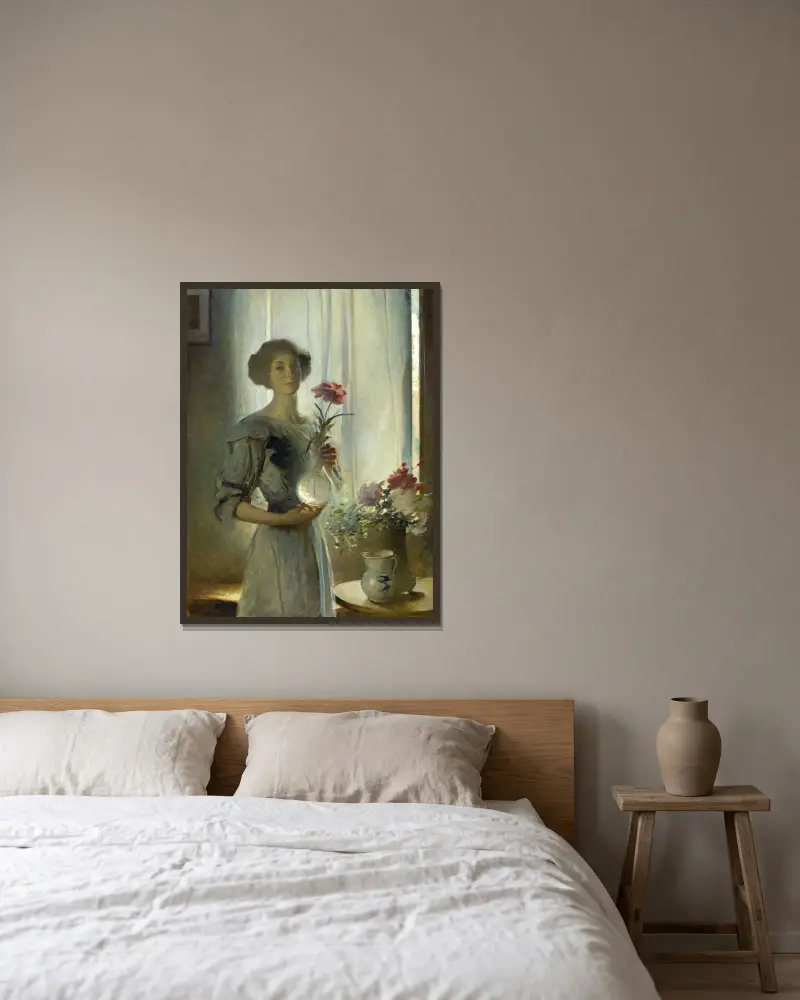 June av John White Alexander inramad på en vägg