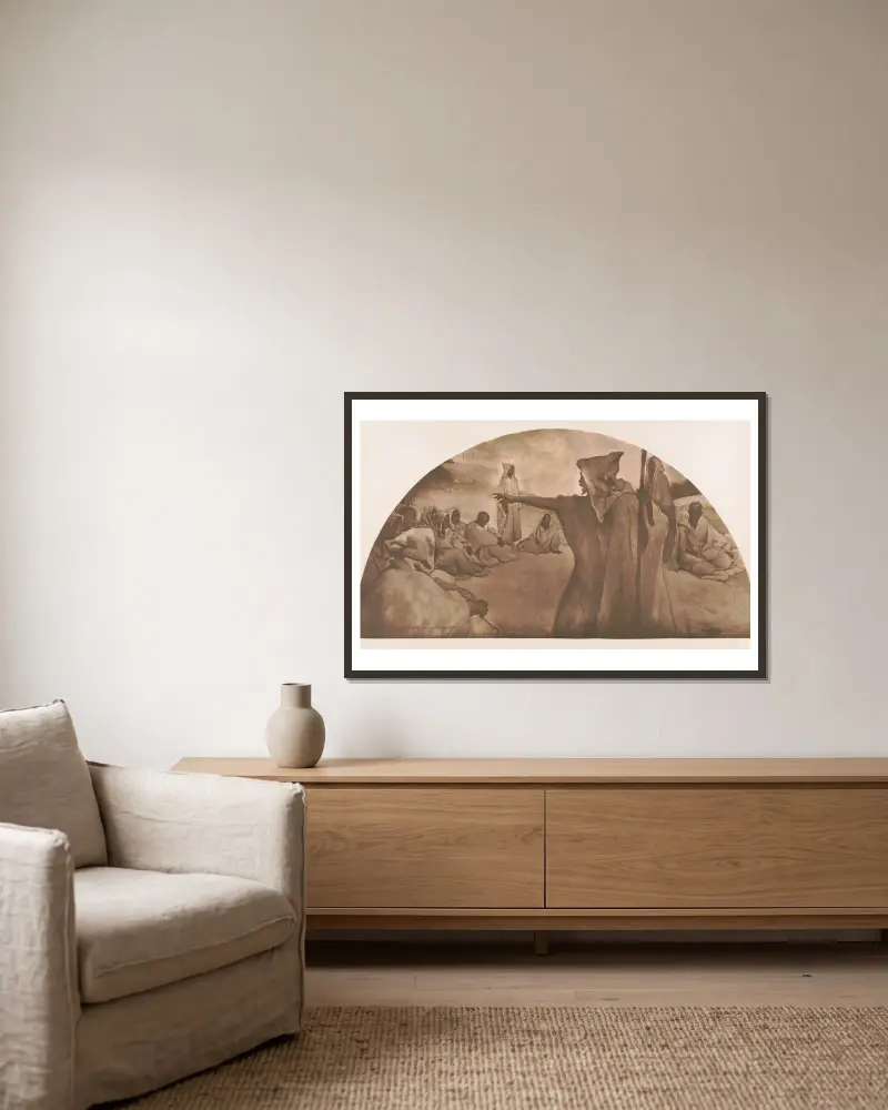 Mündliche Überlieferung von John White Alexander gerahmt an einer Wand