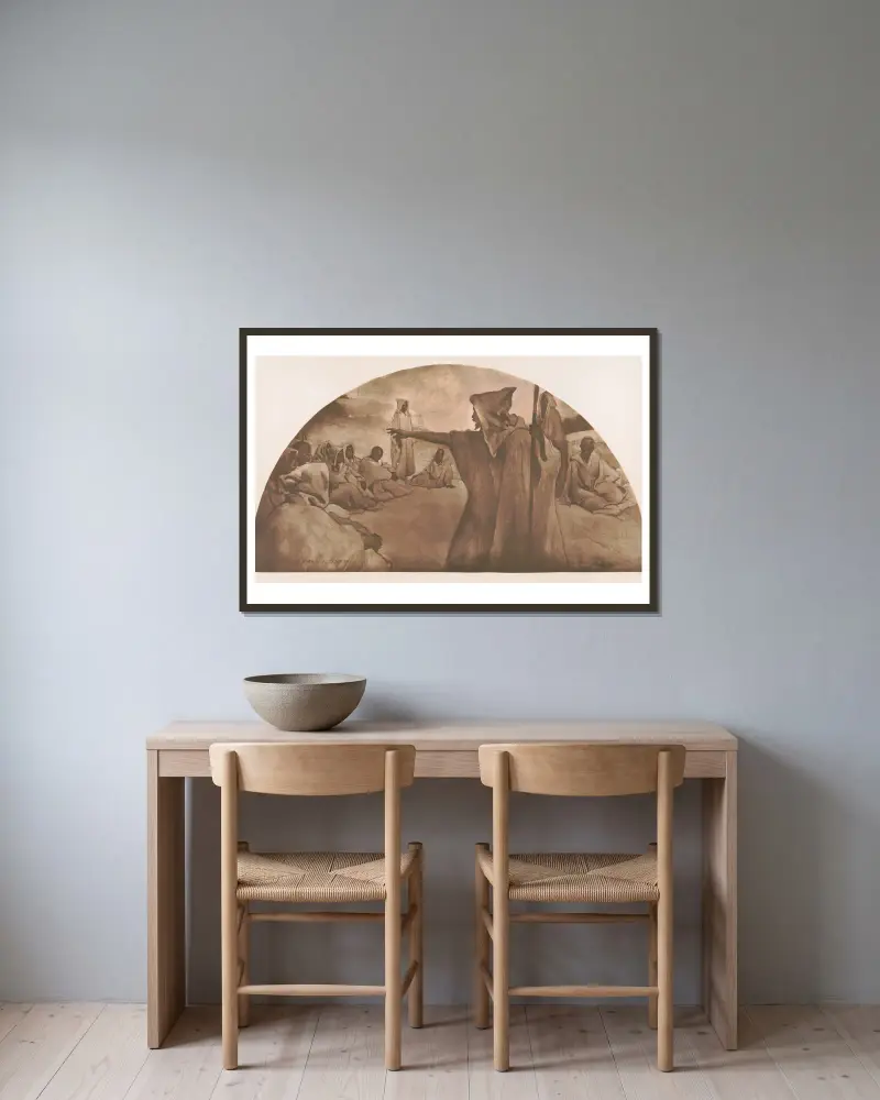 Mündliche Überlieferung von John White Alexander gerahmt an einer Wand