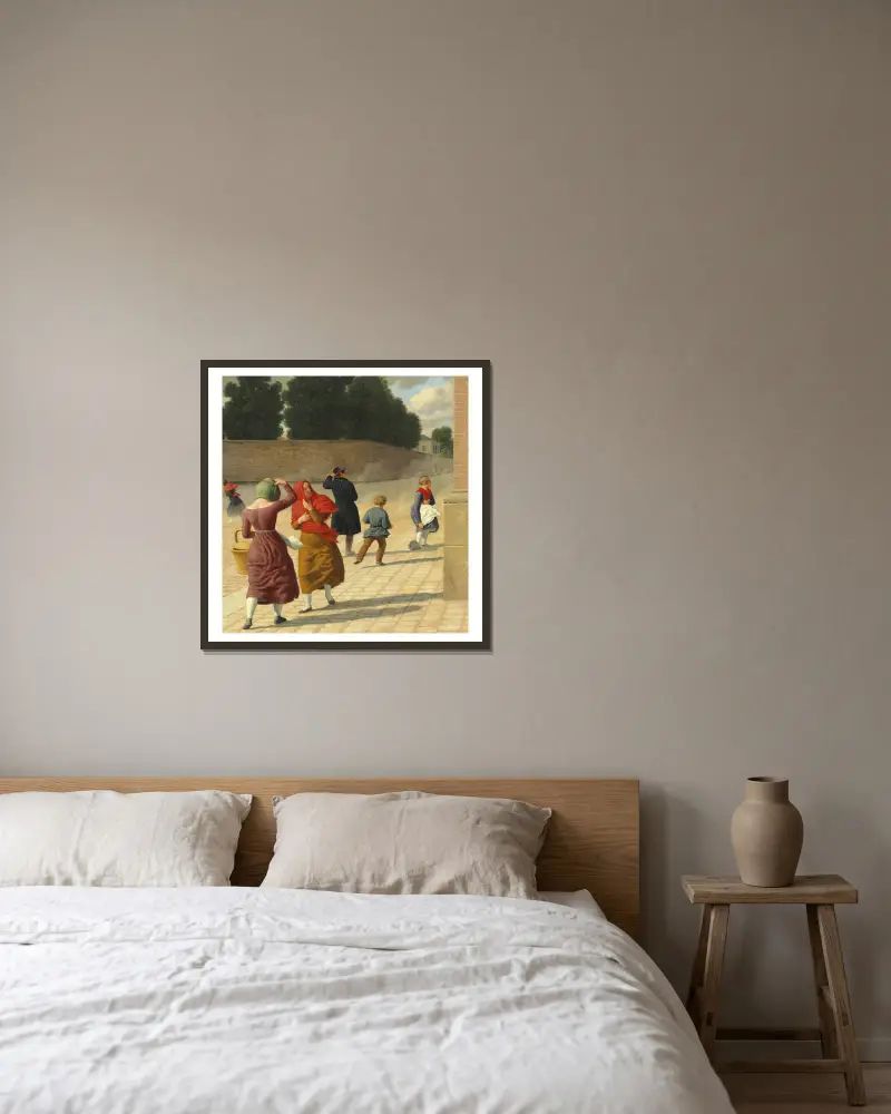 Sztorm, Christoffer Wilhelm Eckersberg w ramie na ścianie
