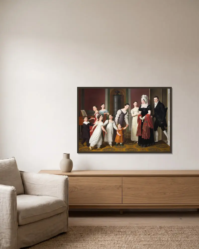 Rodina Nathansonových, Christoffer Wilhelm Eckersberg v rámu na stěně