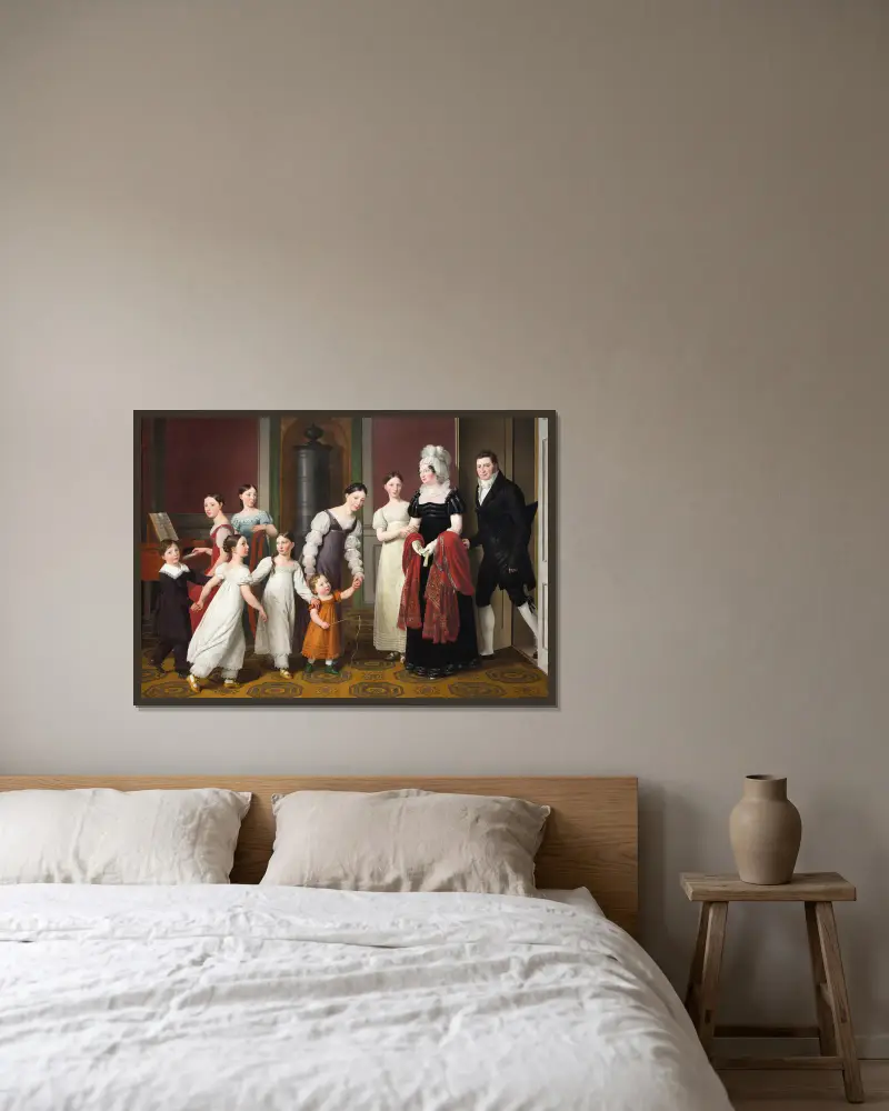 Rodina Nathansonových, Christoffer Wilhelm Eckersberg v rámu na stěně