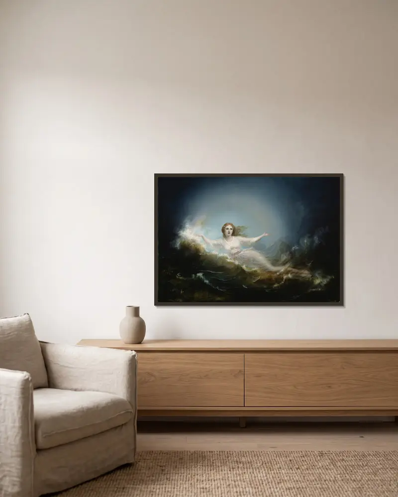 Ilmatar von Robert Wilhelm Ekman gerahmt an einer Wand