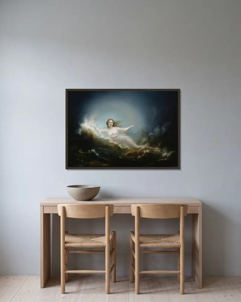 Ilmatar von Robert Wilhelm Ekman gerahmt an einer Wand