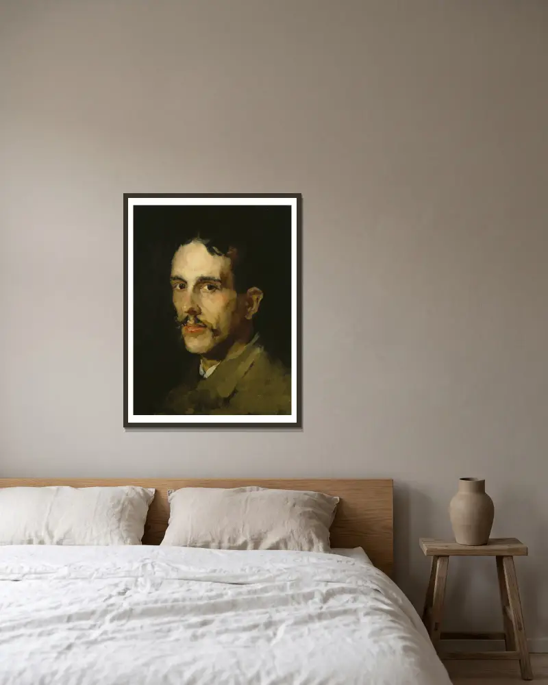 Portret malarza Louisa Eysena, Wilhelm Leibl w ramie na ścianie